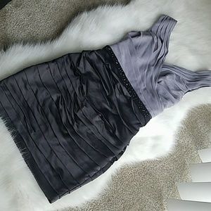 Chiffon and Sateen Mini dress